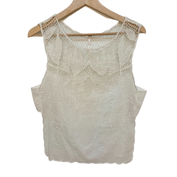 Free People Tops - Free People Cream Lace Top